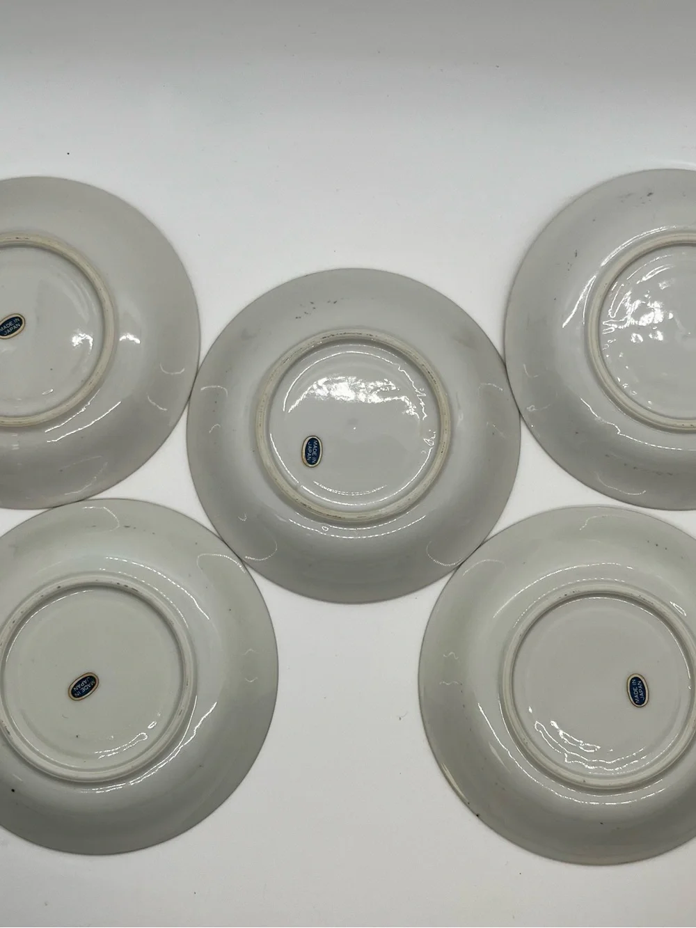 Set/5 Vintage Royal Halsey Japan Demitasse Tea Cups and Saucers